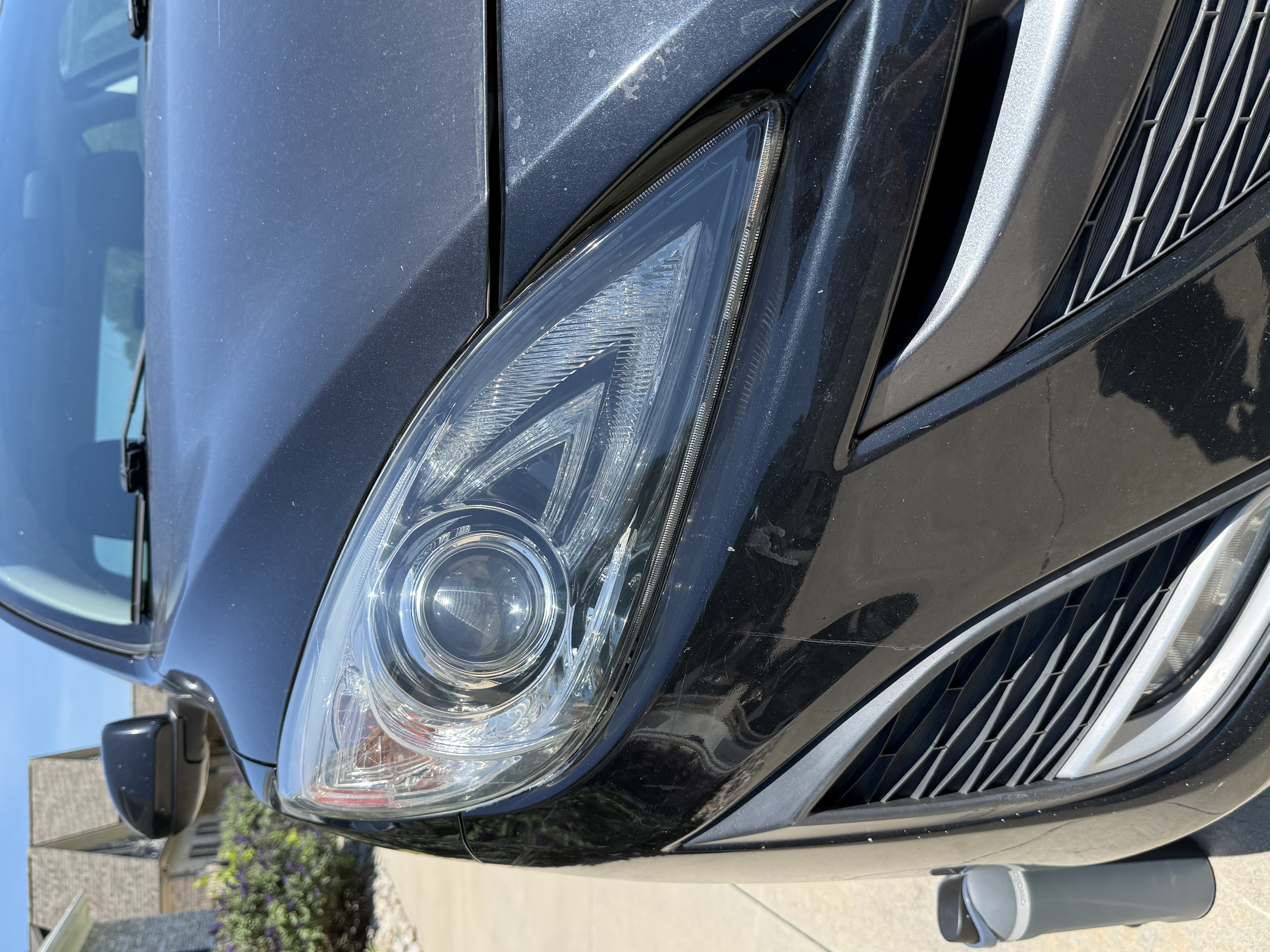 Headlight after restoration