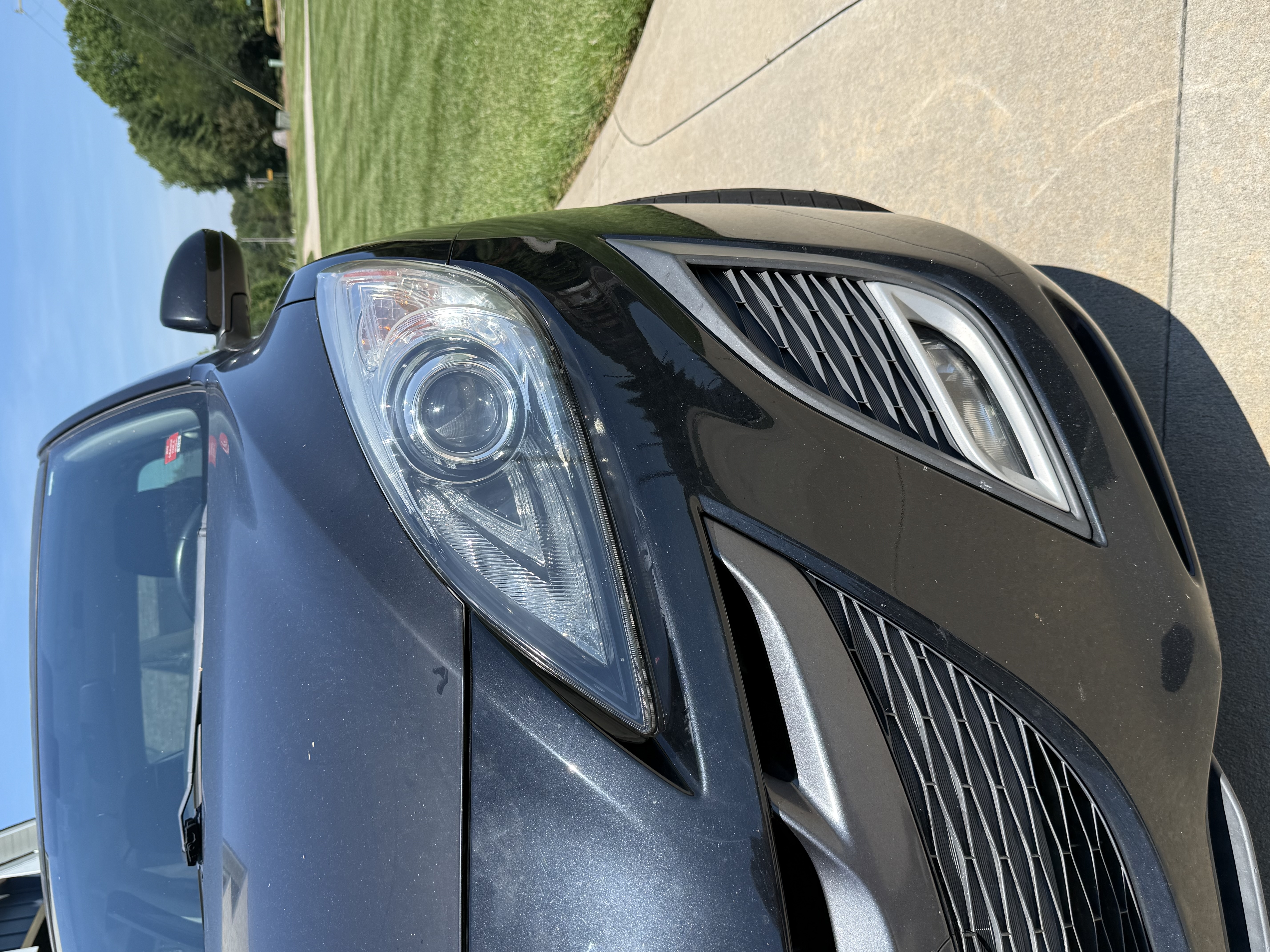 Headlight after restoration